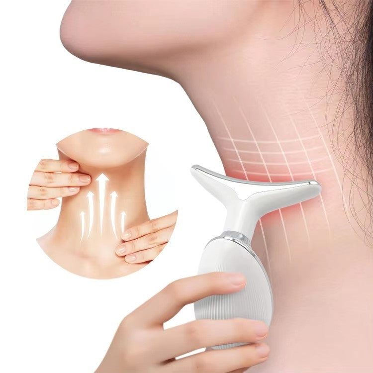 7-in-1 Facial & Neck Sculpting Massager with LED Light Therapy