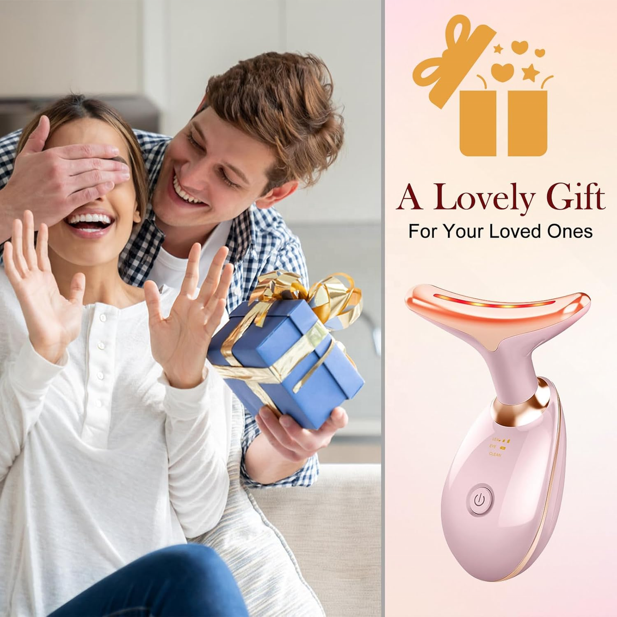 7-in-1 Facial & Neck Sculpting Massager with LED Light Therapy